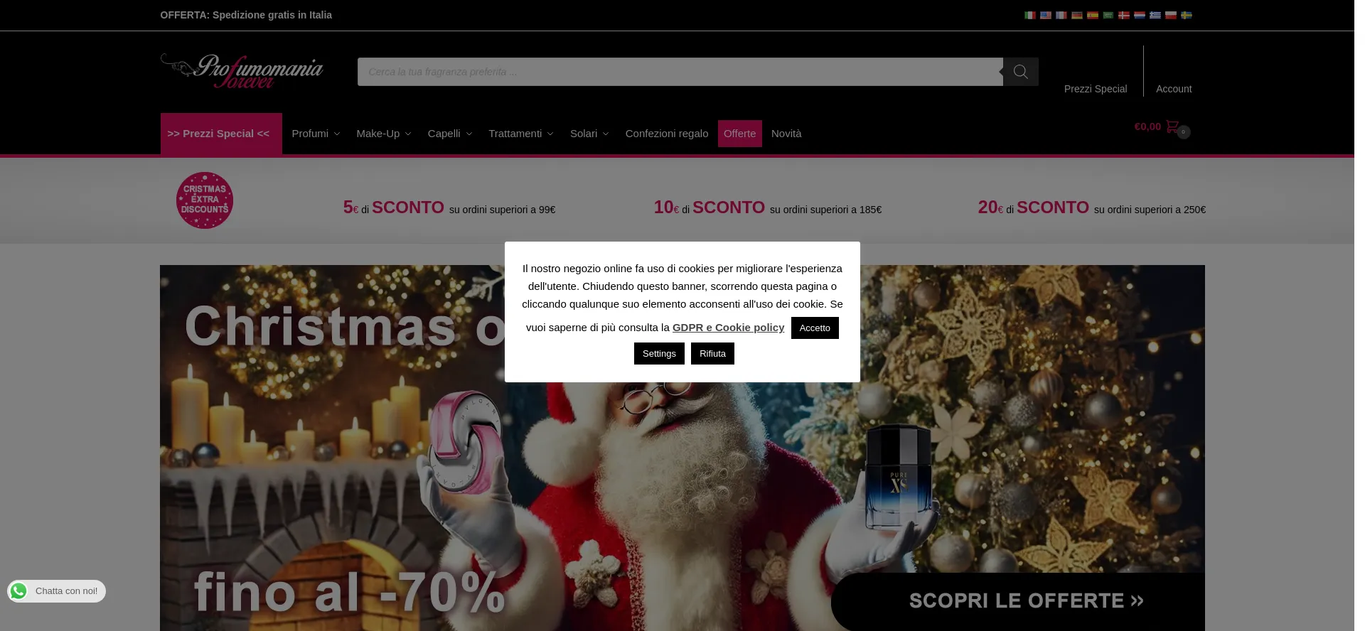 Profumomaniaforever.com Screenshot