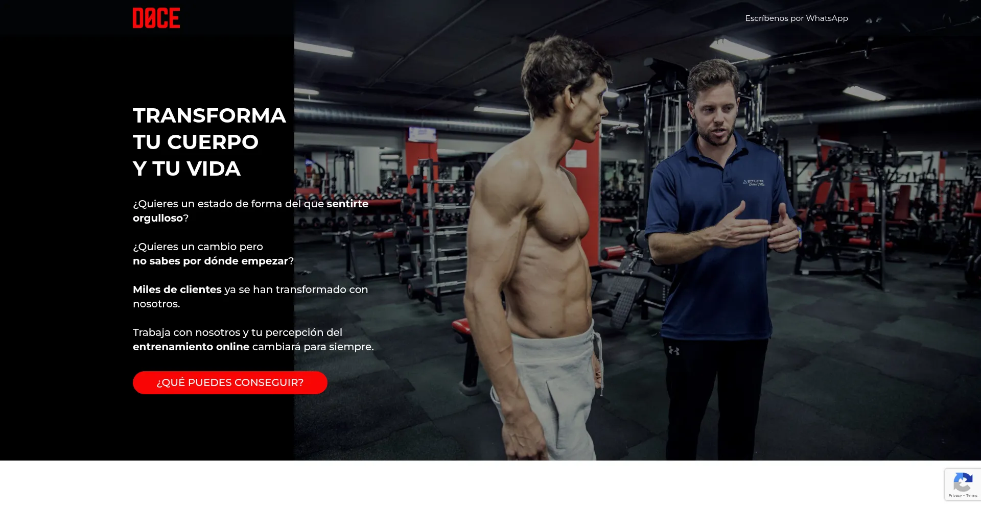 Website screenshot of Programadoce.com