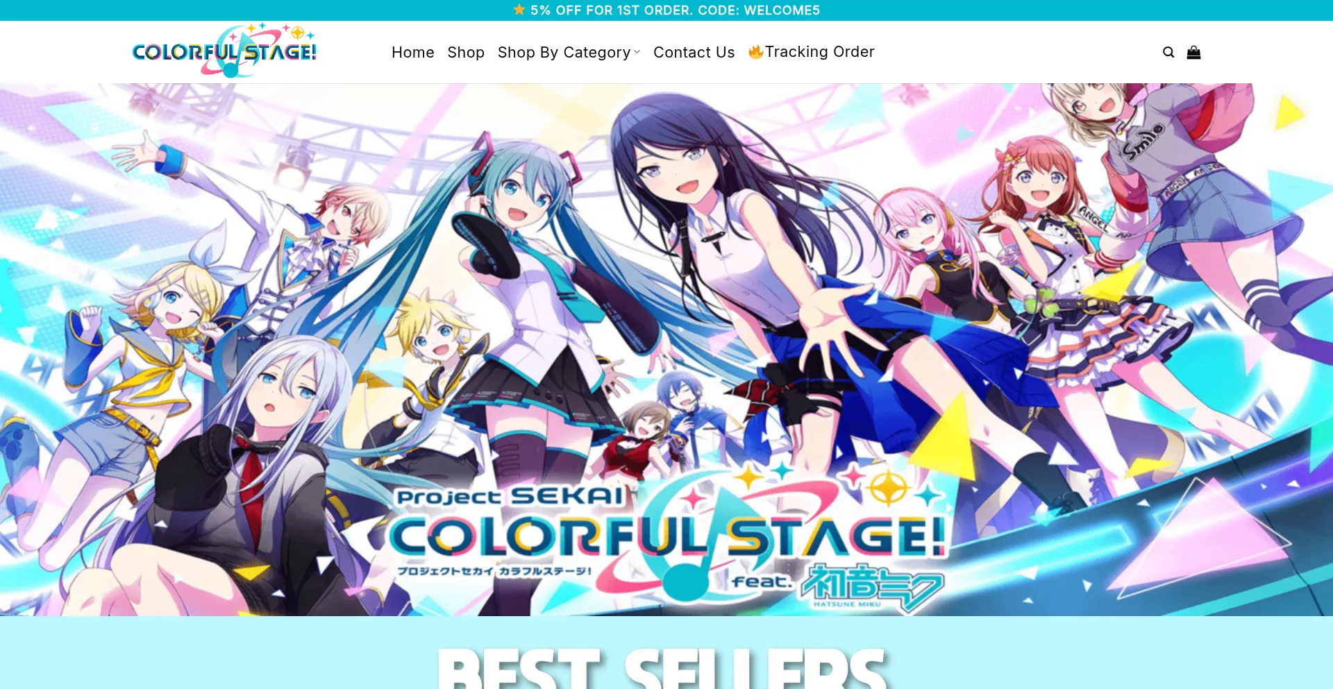 Website screenshot of Projectsekaiplush.com