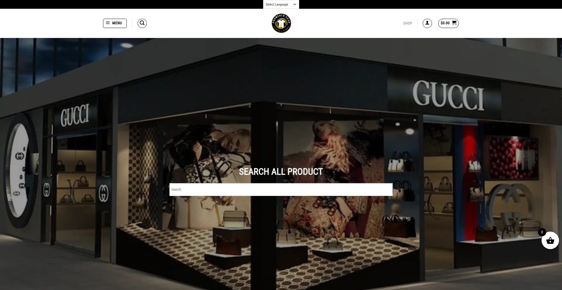 Website screenshot of Promerchgear.com