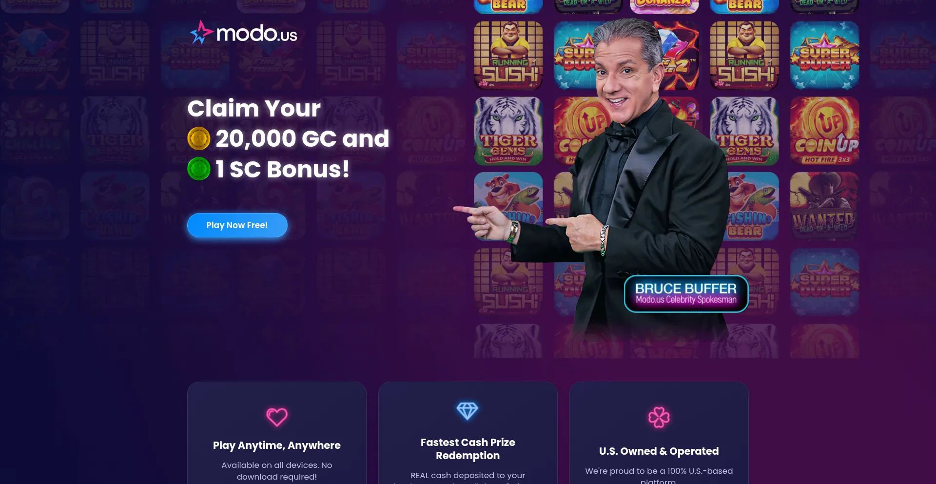 Website screenshot of Promo.modo.us