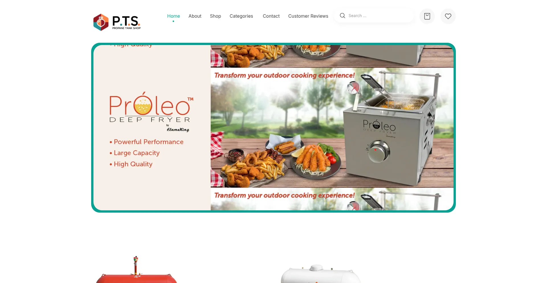Propanetankshop.com Screenshot