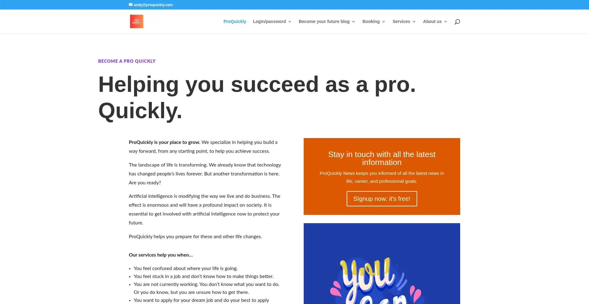 Proquickly.com Screenshot