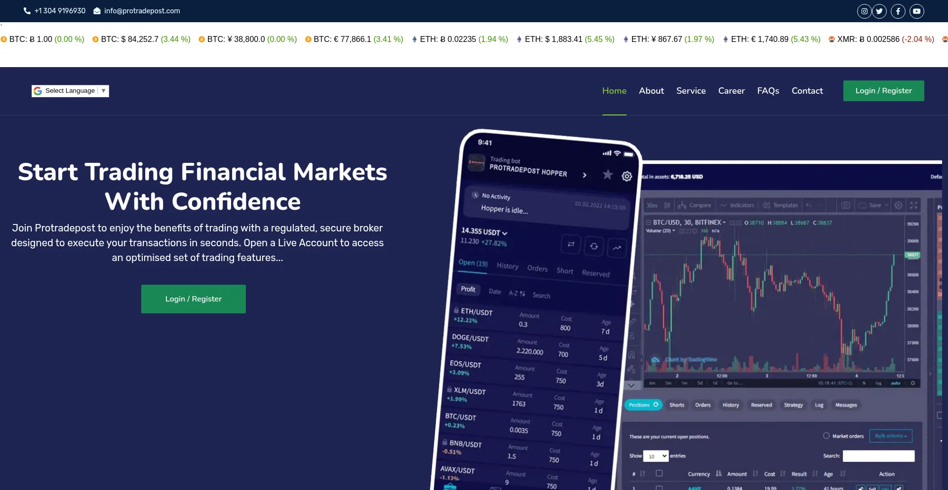 Protradepost.com 安全可靠吗？