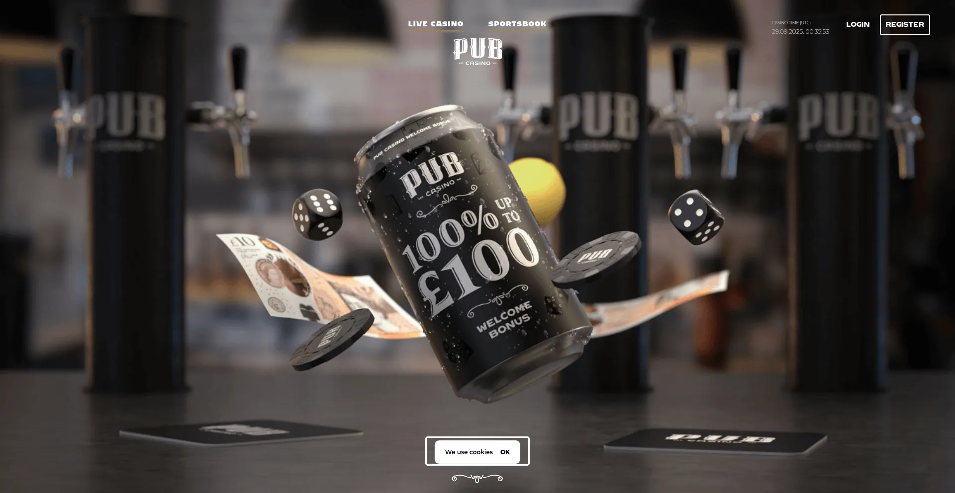 Pubcasino.co.uk Screenshot