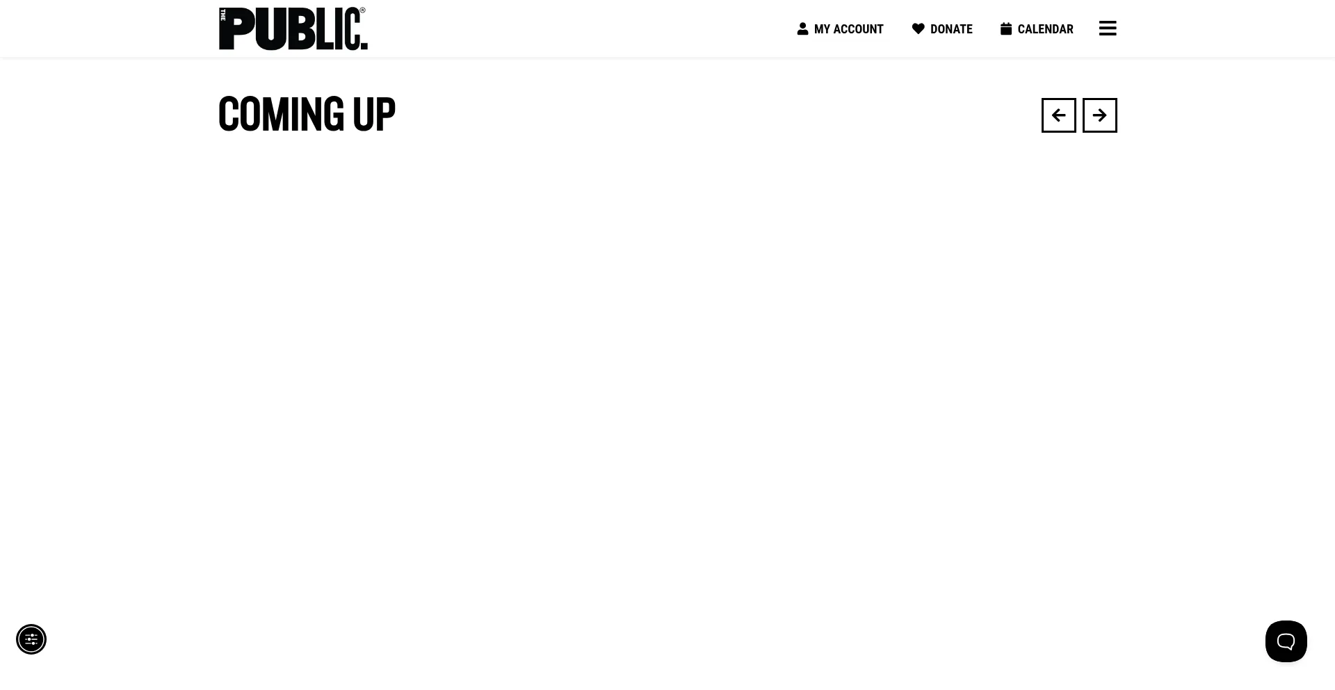 Publictheater.org Screenshot