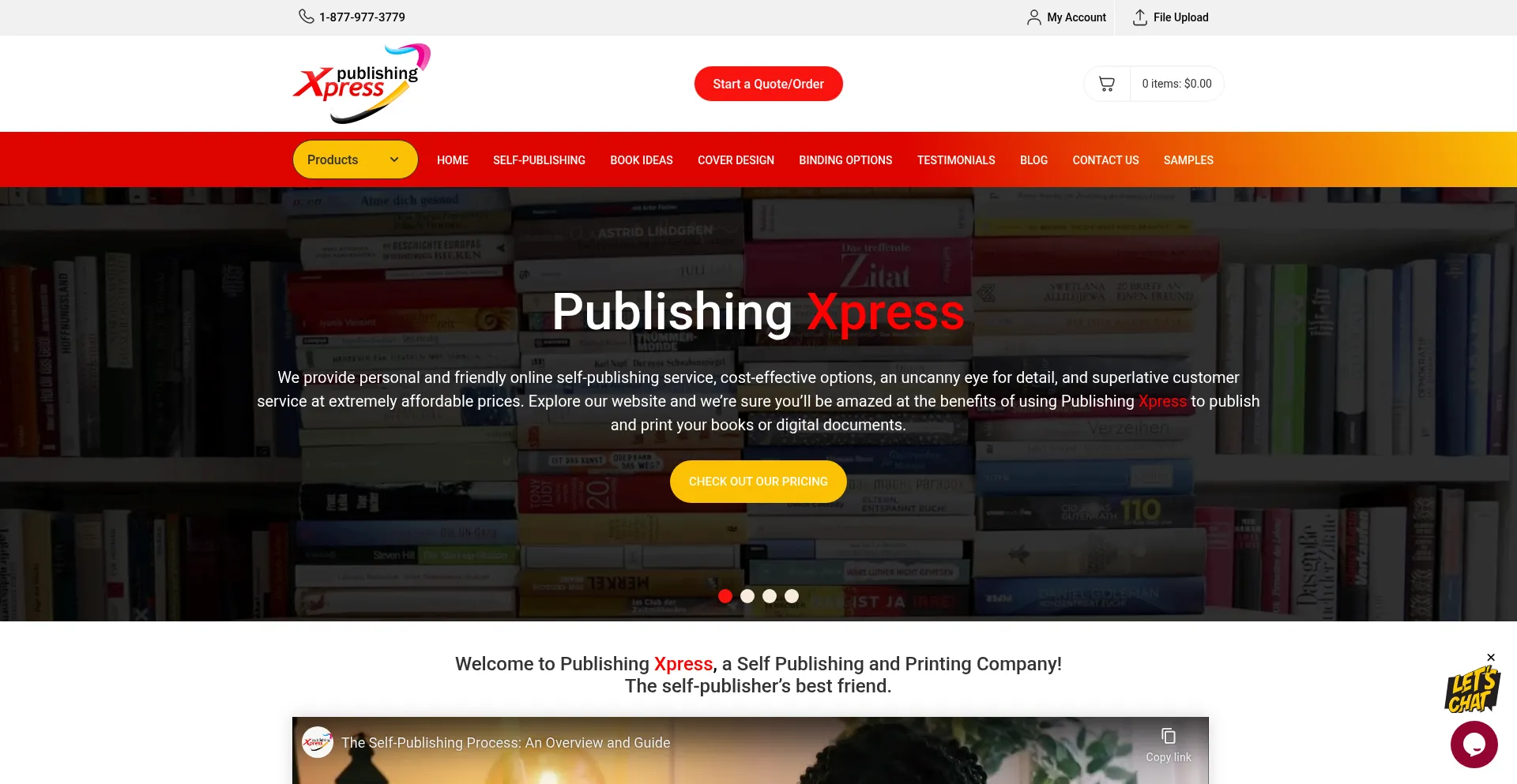 Website screenshot of Publishingexpress.com