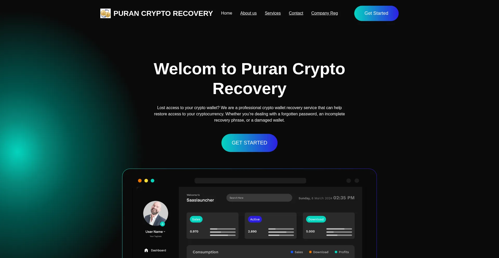 Website screenshot of Pucronline.com
