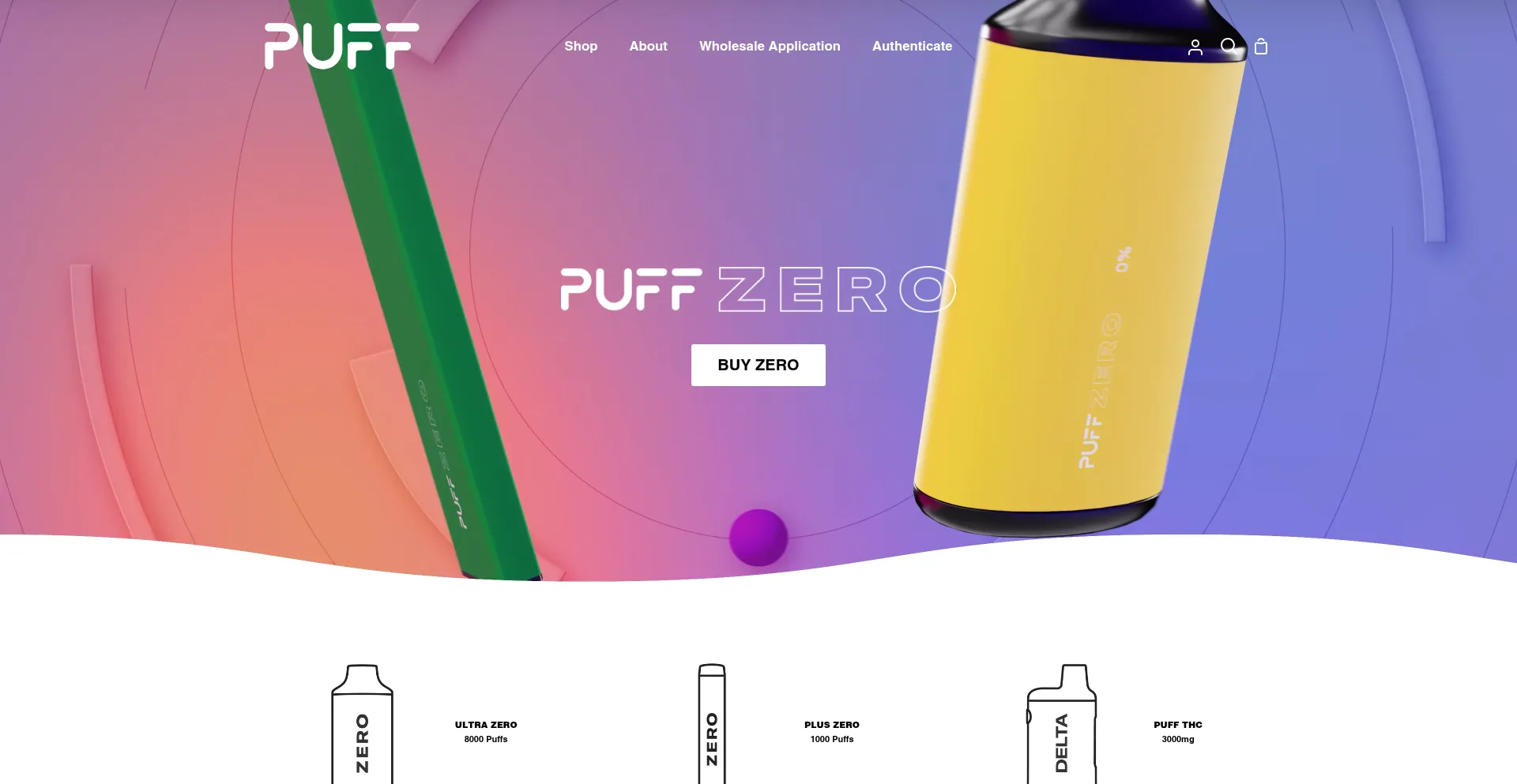 Puffbar.com Screenshot