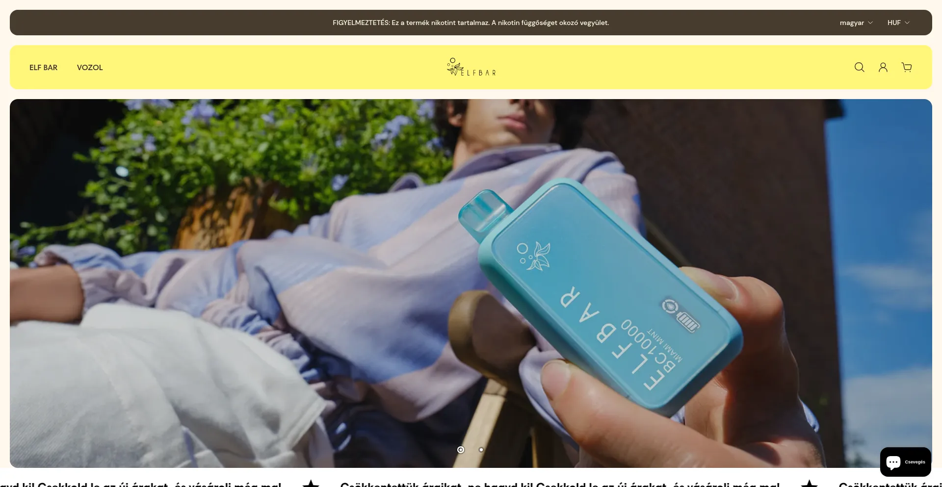 Website screenshot of Puffxpress.com