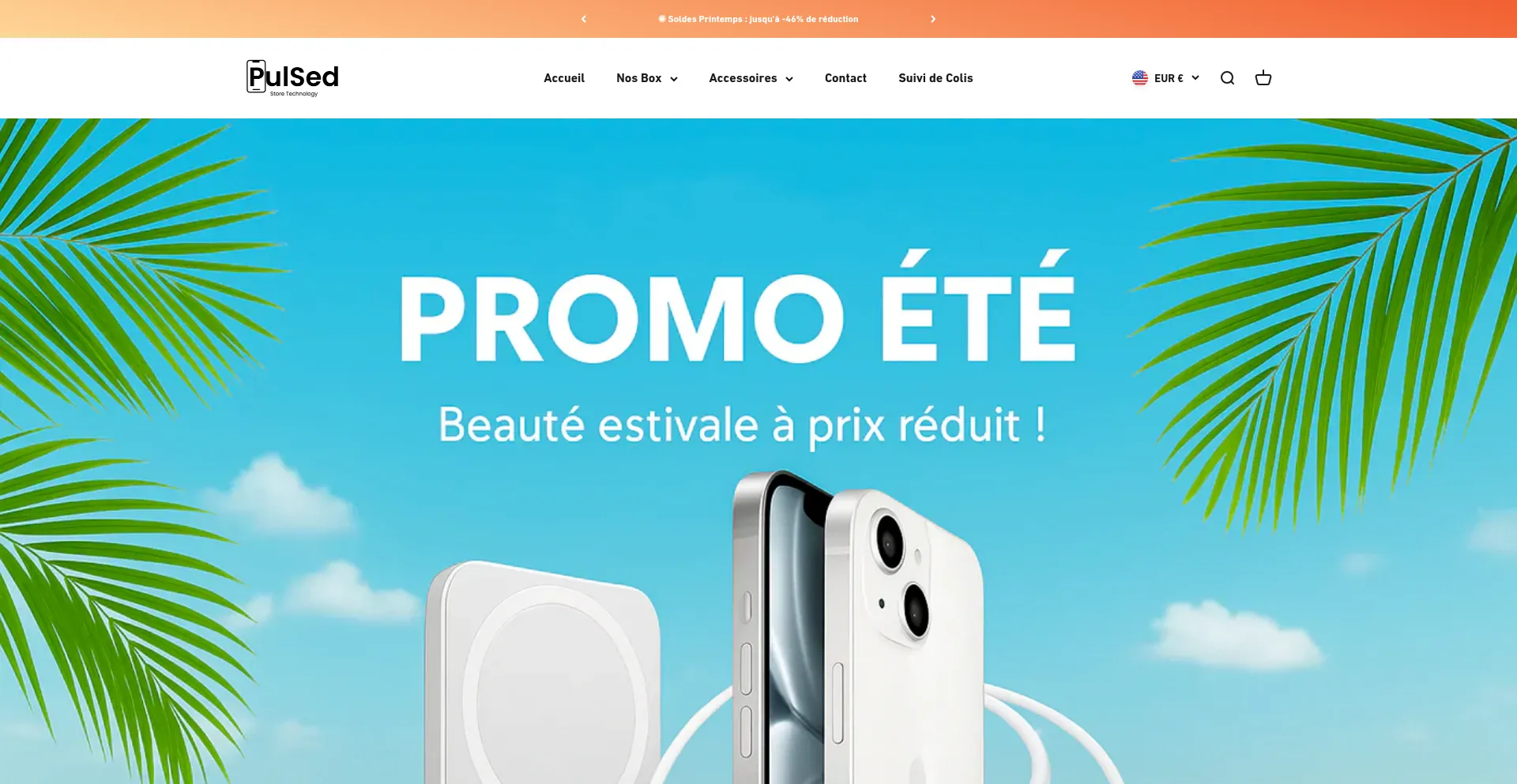 Website screenshot of Pulsed-store.com