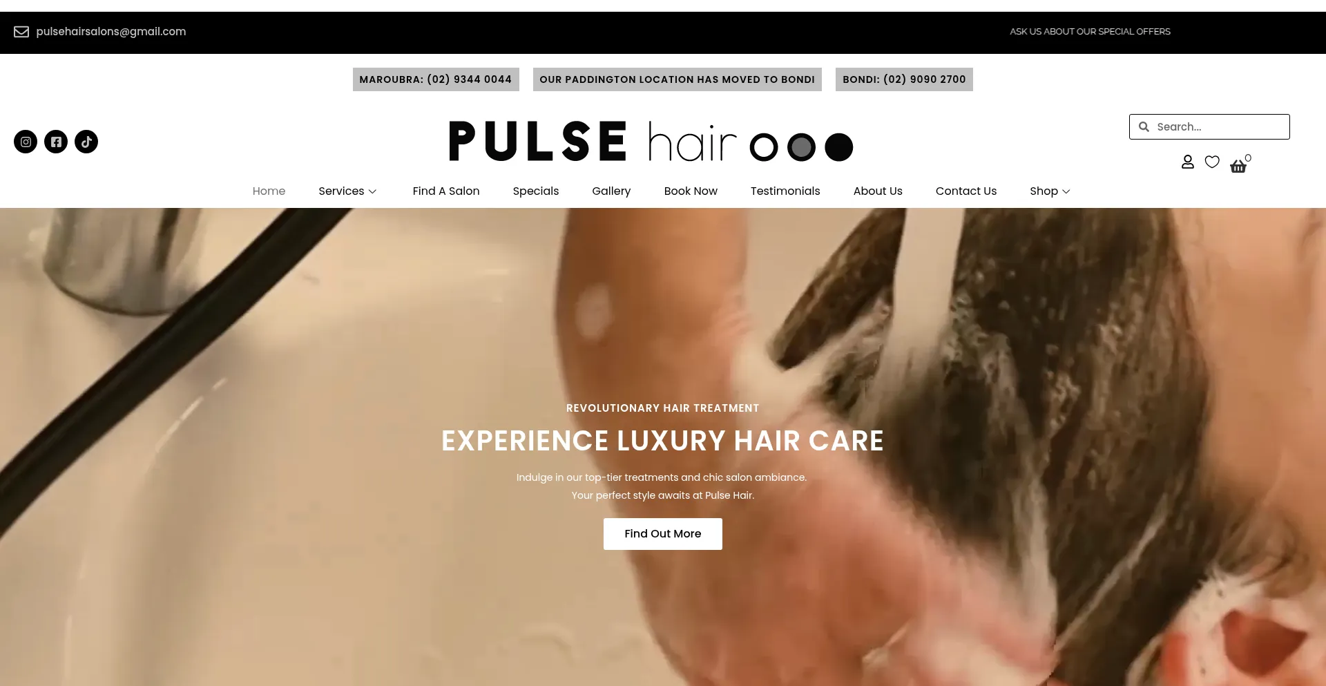 Pulsehair.com Screenshot
