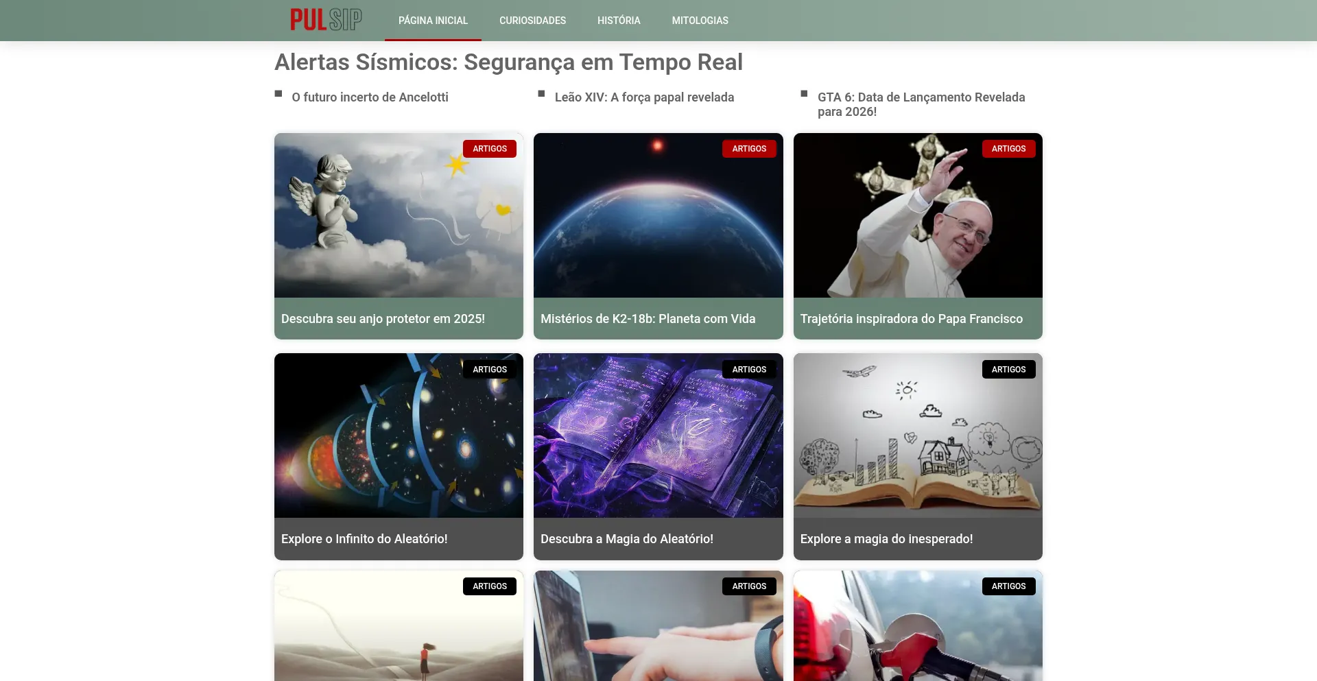 Website screenshot of Pulsip.com