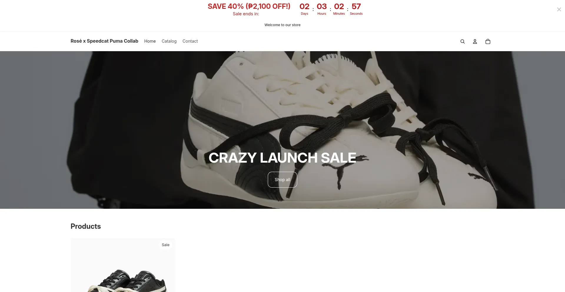 Pumaspeedcatxrose.com Screenshot