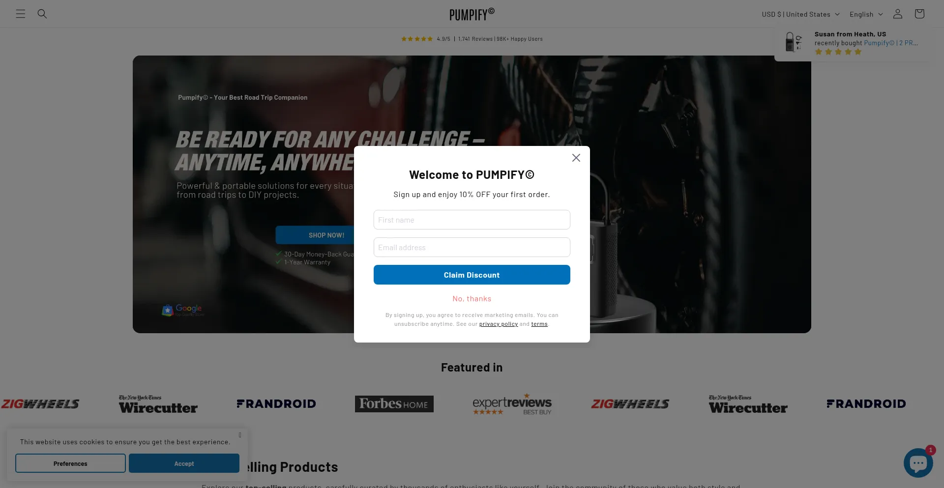 Pumpify.us 安全可靠吗？