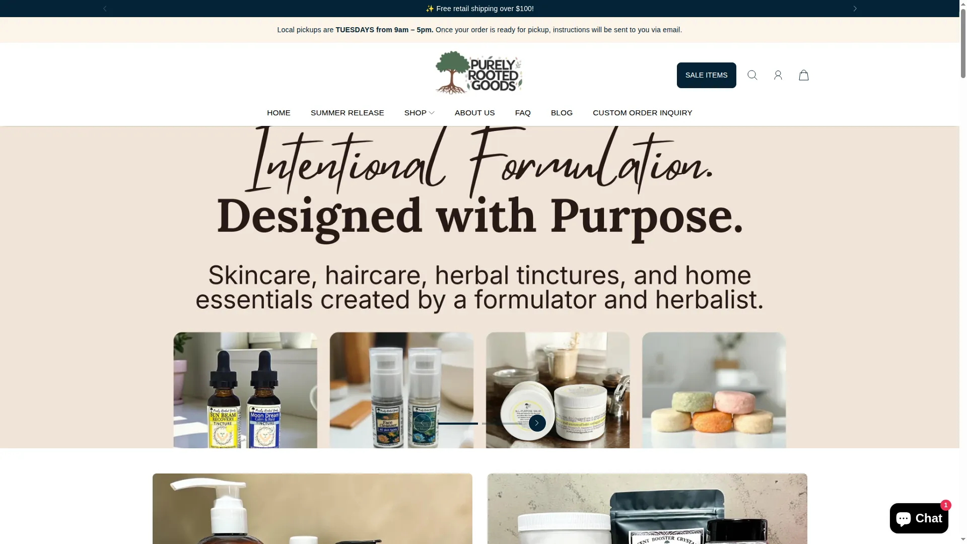 Purelyrootedgoods.com