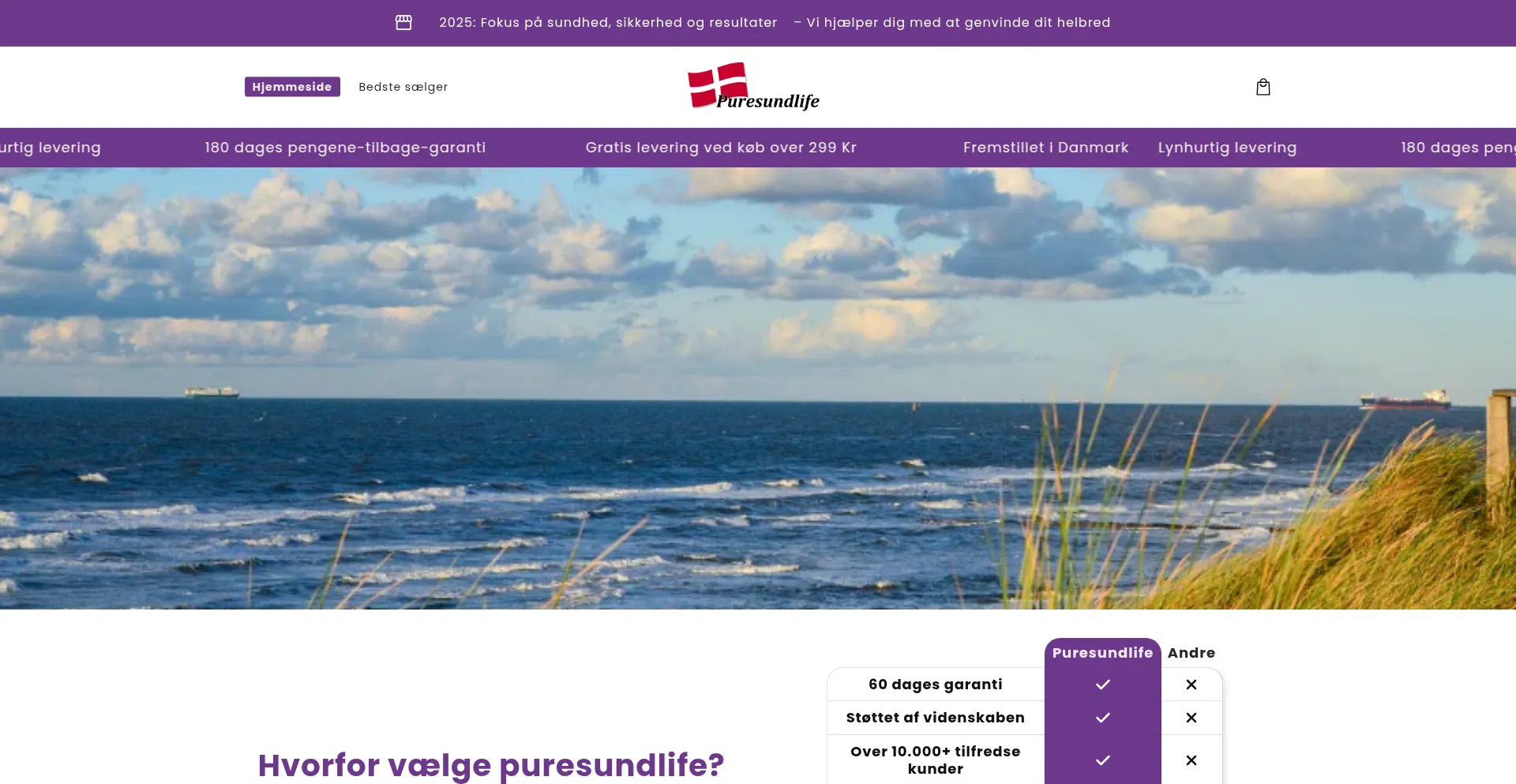 Puresundlife.com Screenshot
