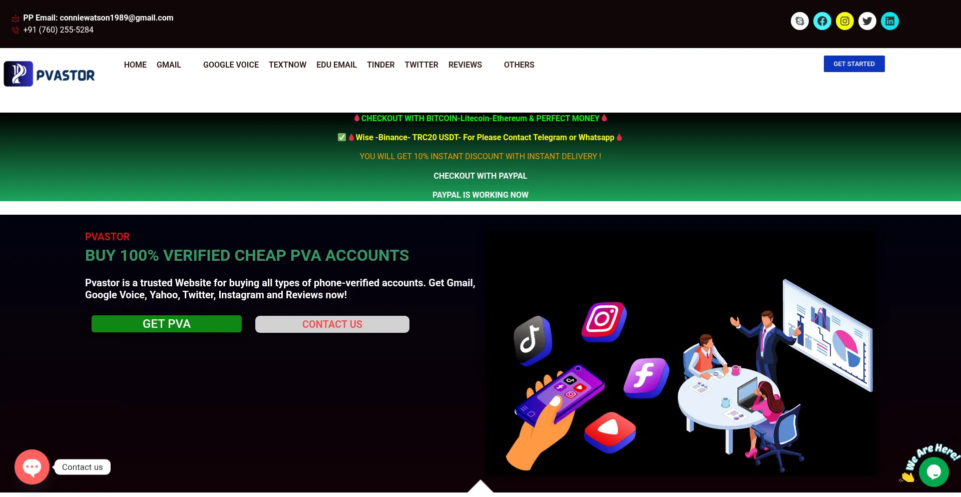 Pvastor.com Screenshot