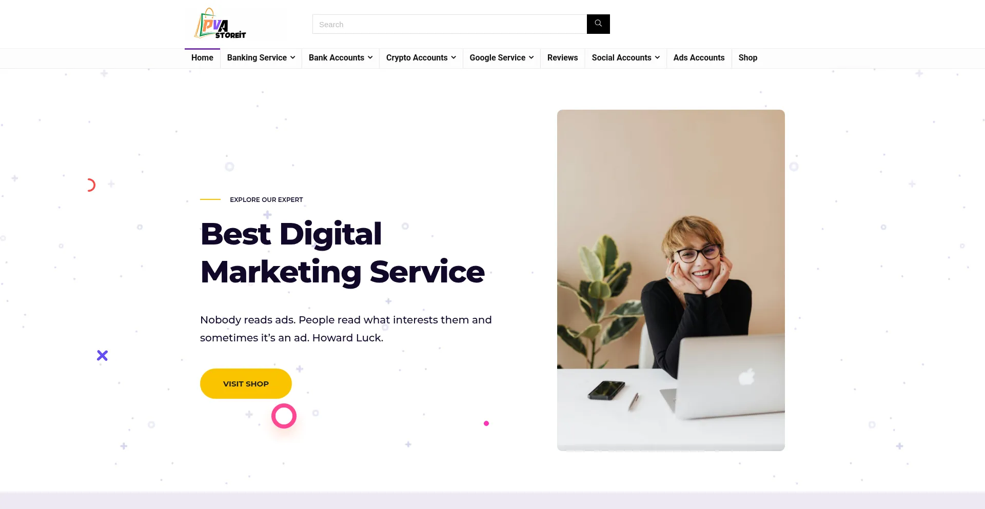 Website screenshot of Pvastoreit.com