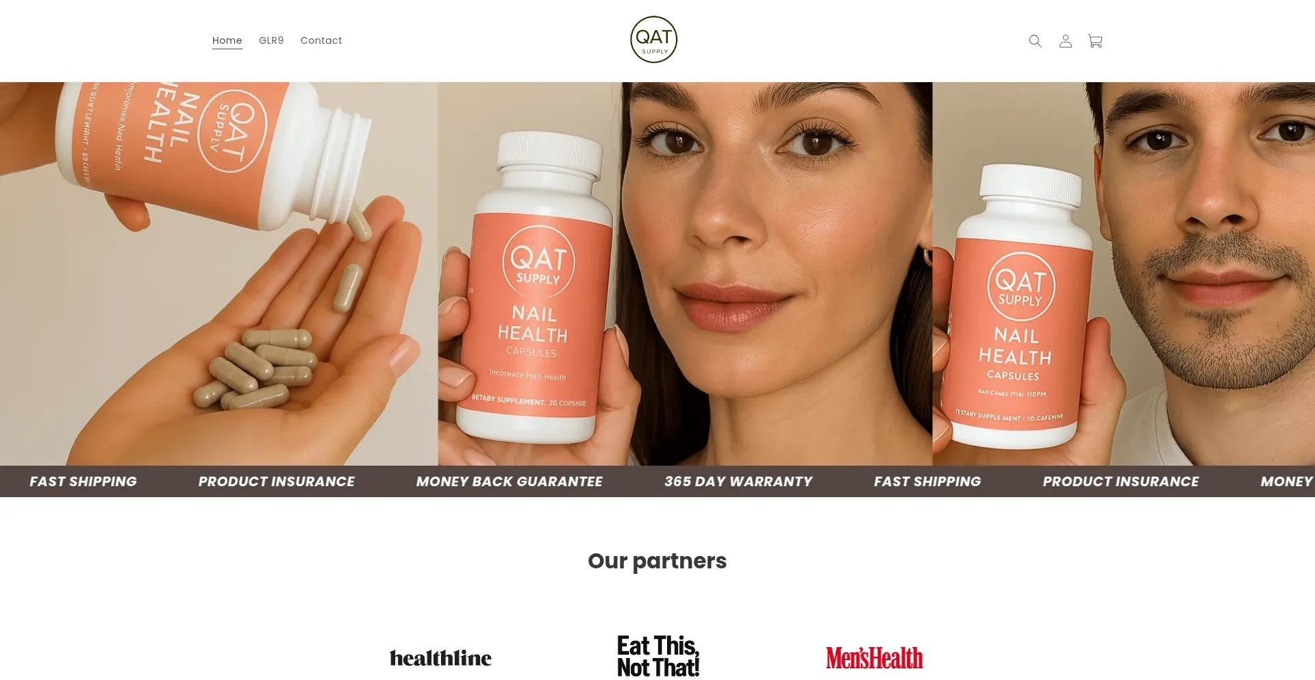 Website screenshot of Qatsupply.com