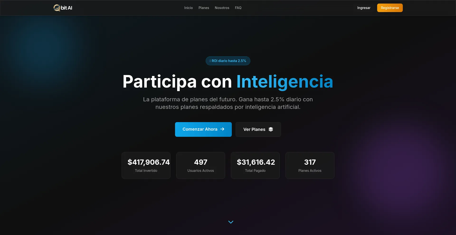 Website screenshot of Qbitai.biz