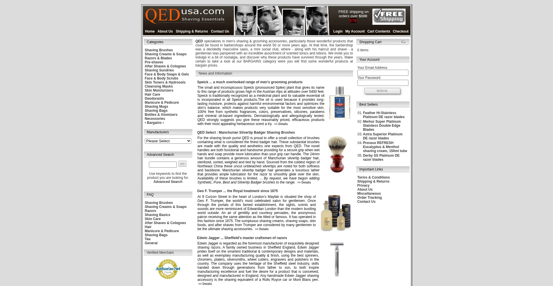 Website screenshot of Qedusa.com