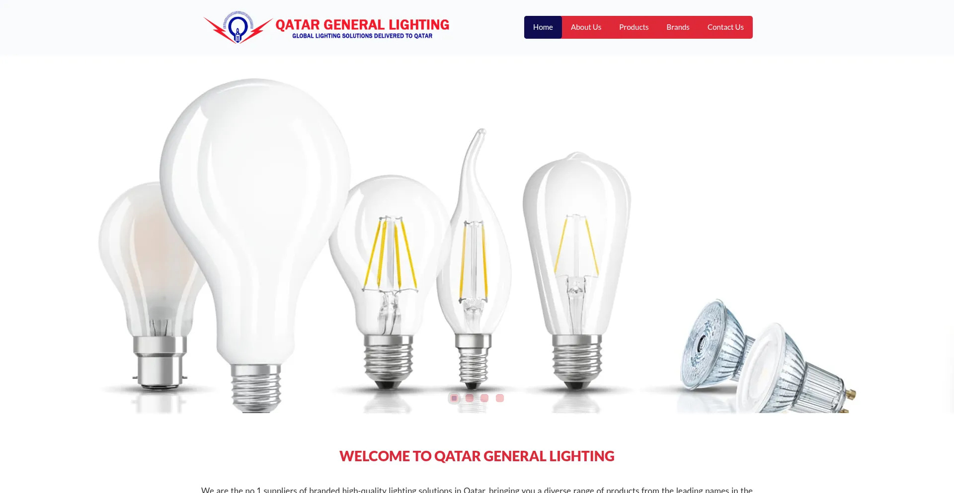 Website screenshot of Qglqatar.com