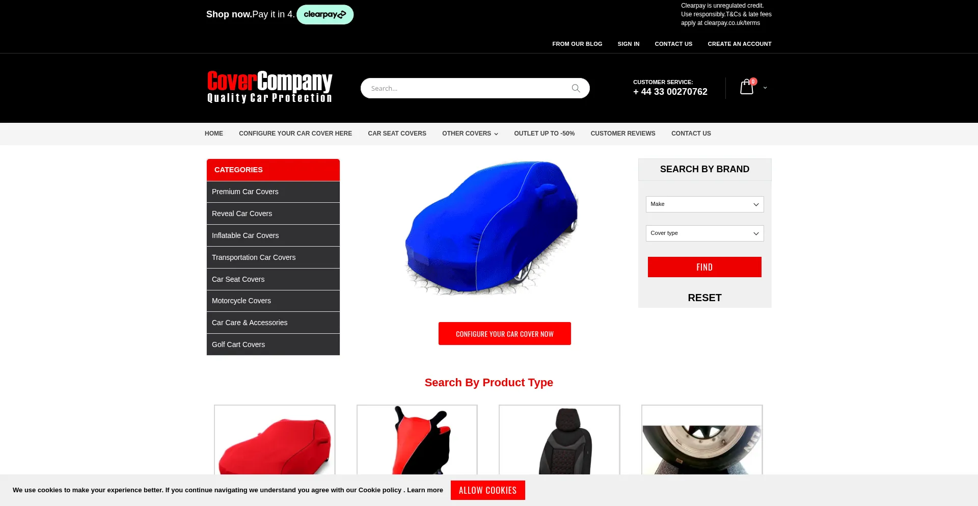 Qualitycarcovers.co.uk Screenshot