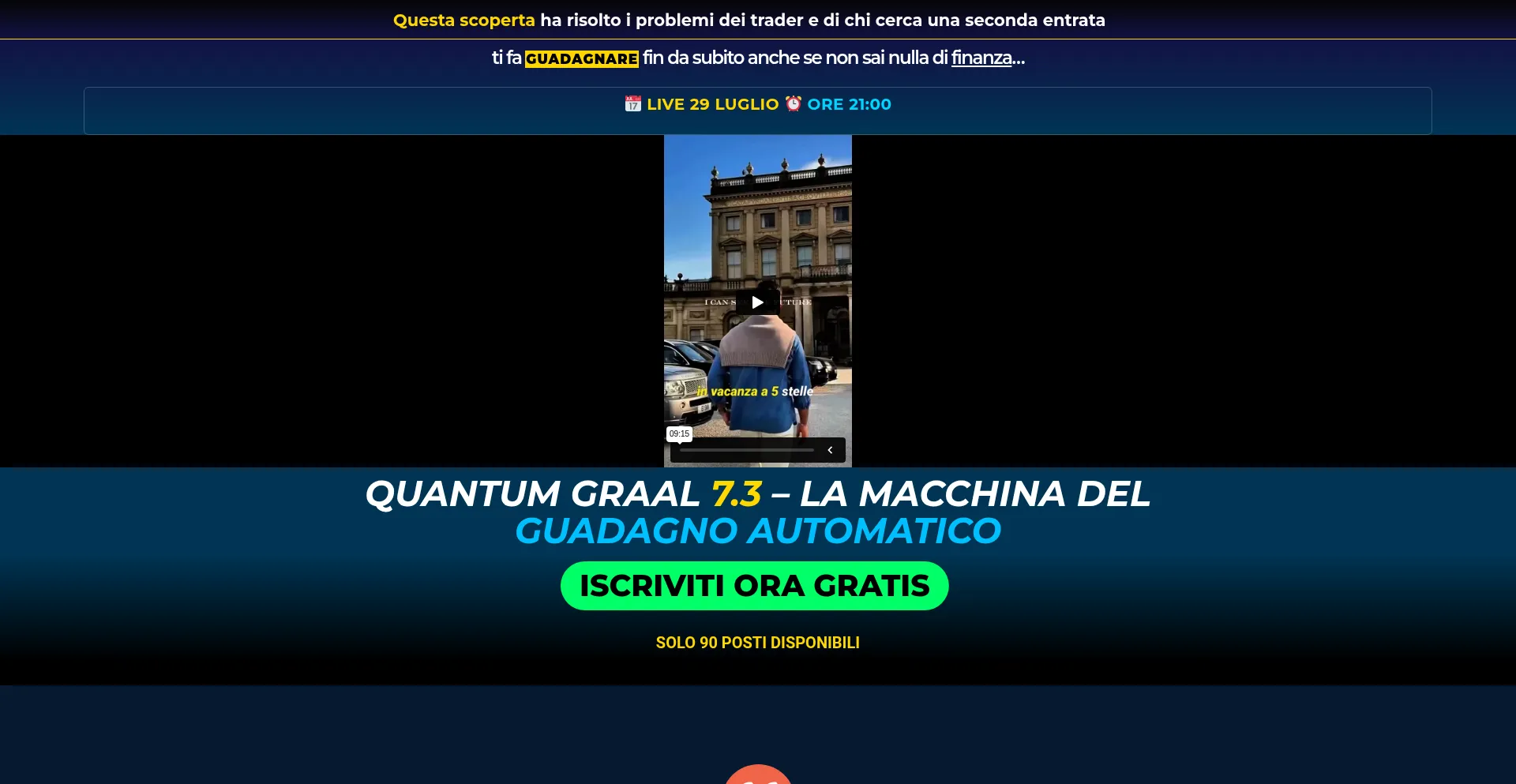 Website screenshot of Quant-school.com