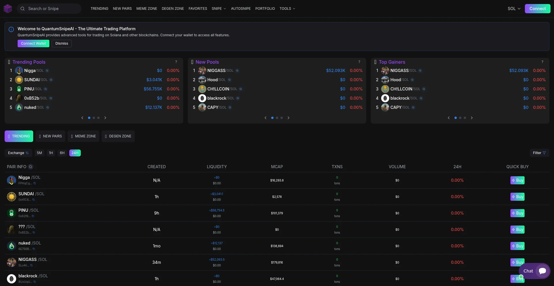 Quantumsnipeai.com Screenshot
