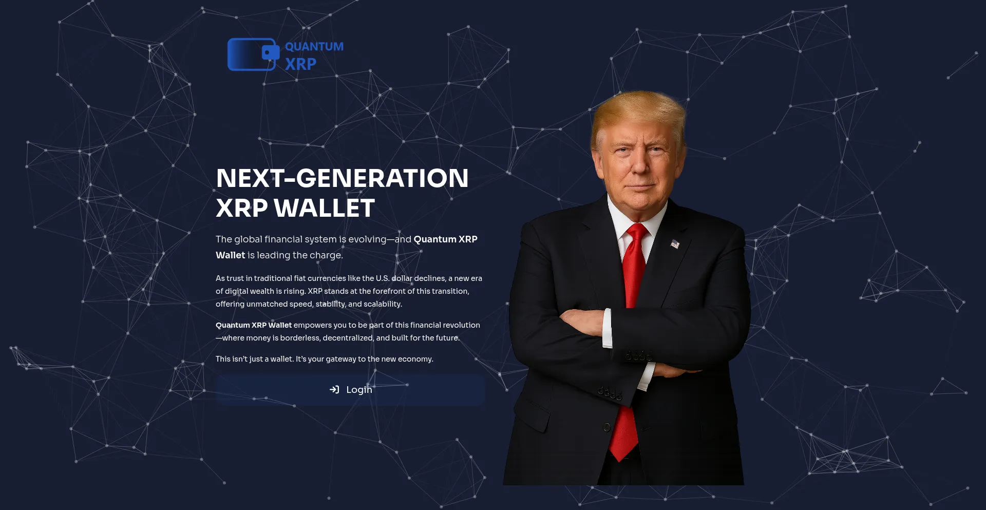 Website screenshot of Quantumxrp.net