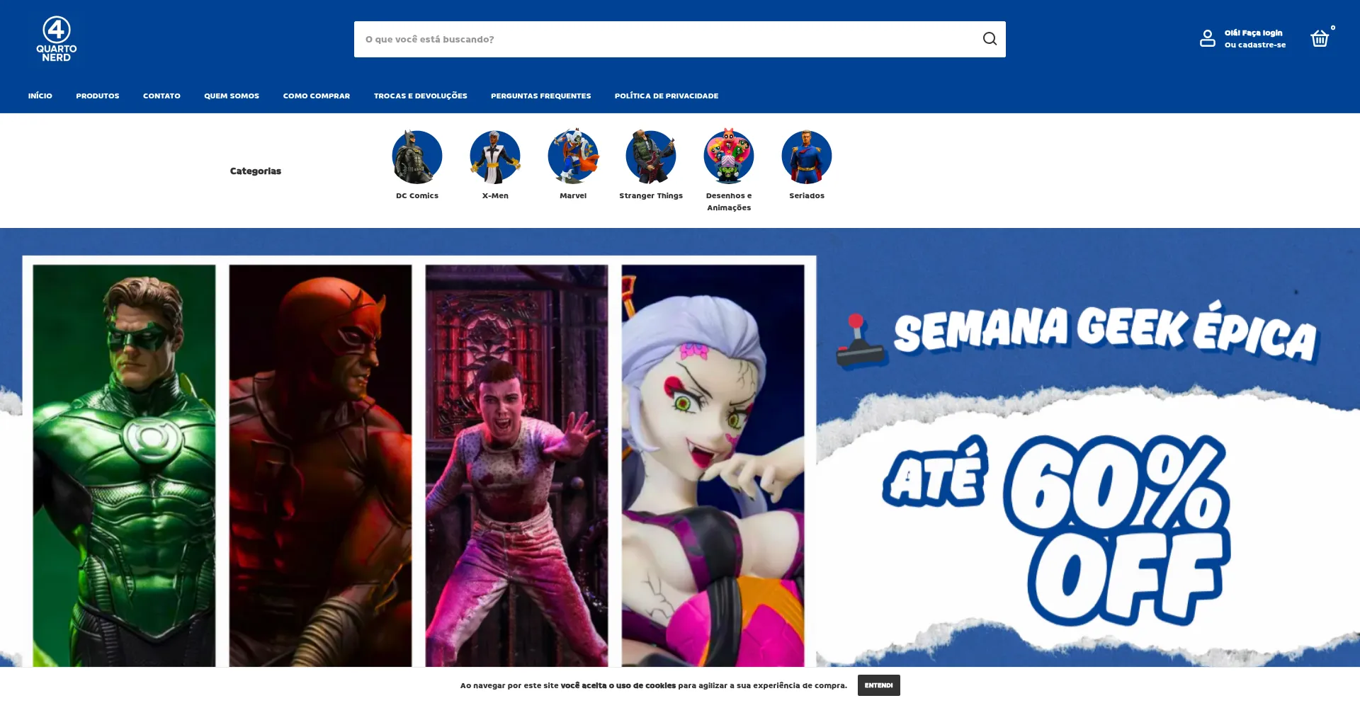 Website screenshot of Quartonerd.shop