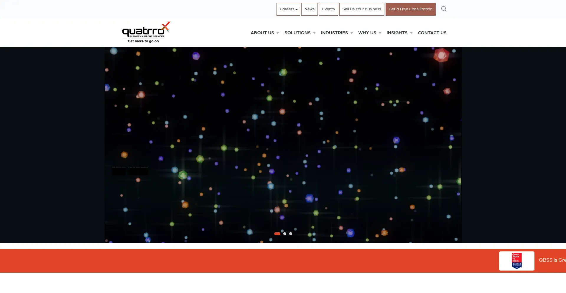 Website screenshot of Quatrrobss.com