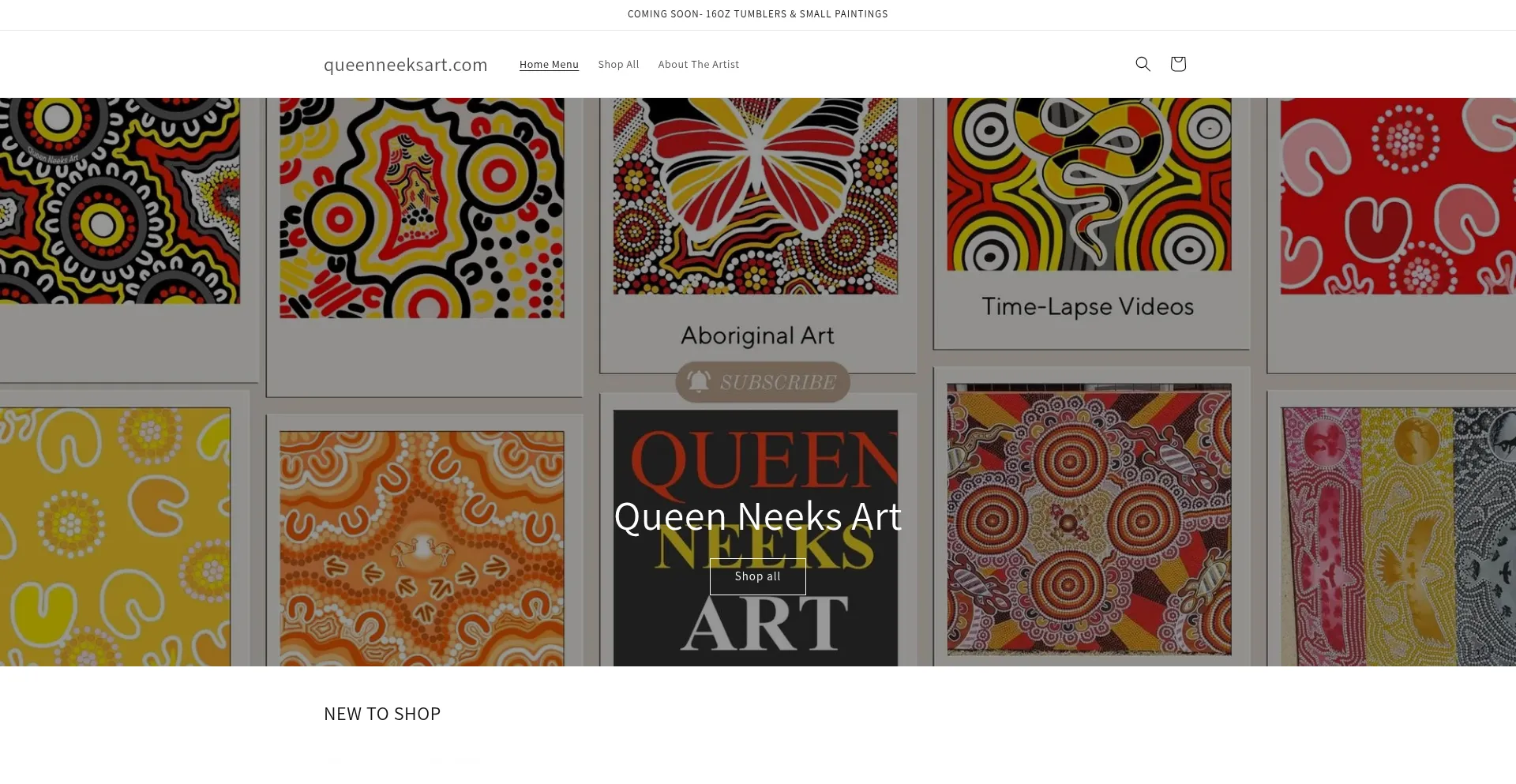 Queenneeksart.com Screenshot