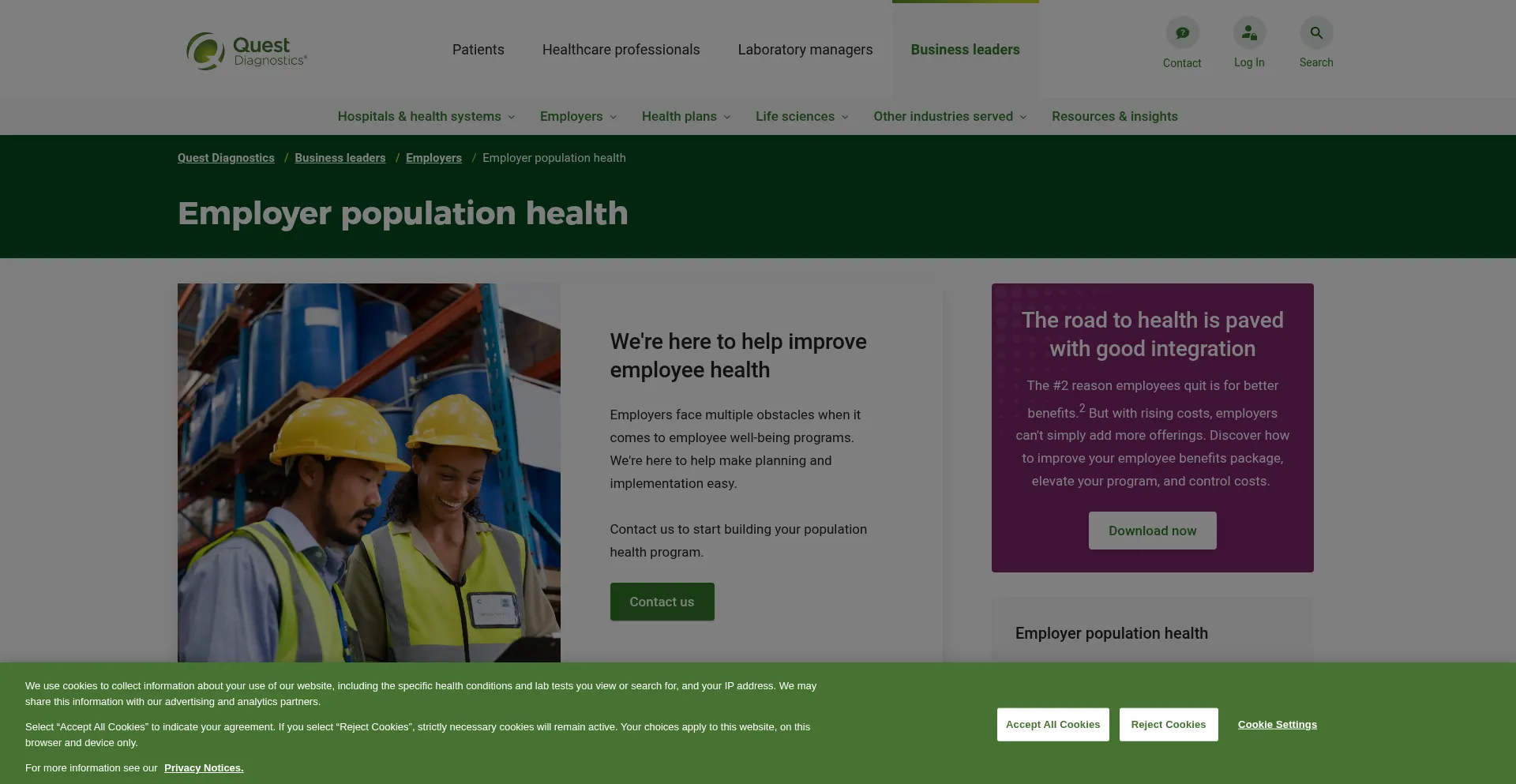 Questforhealth.com Screenshot