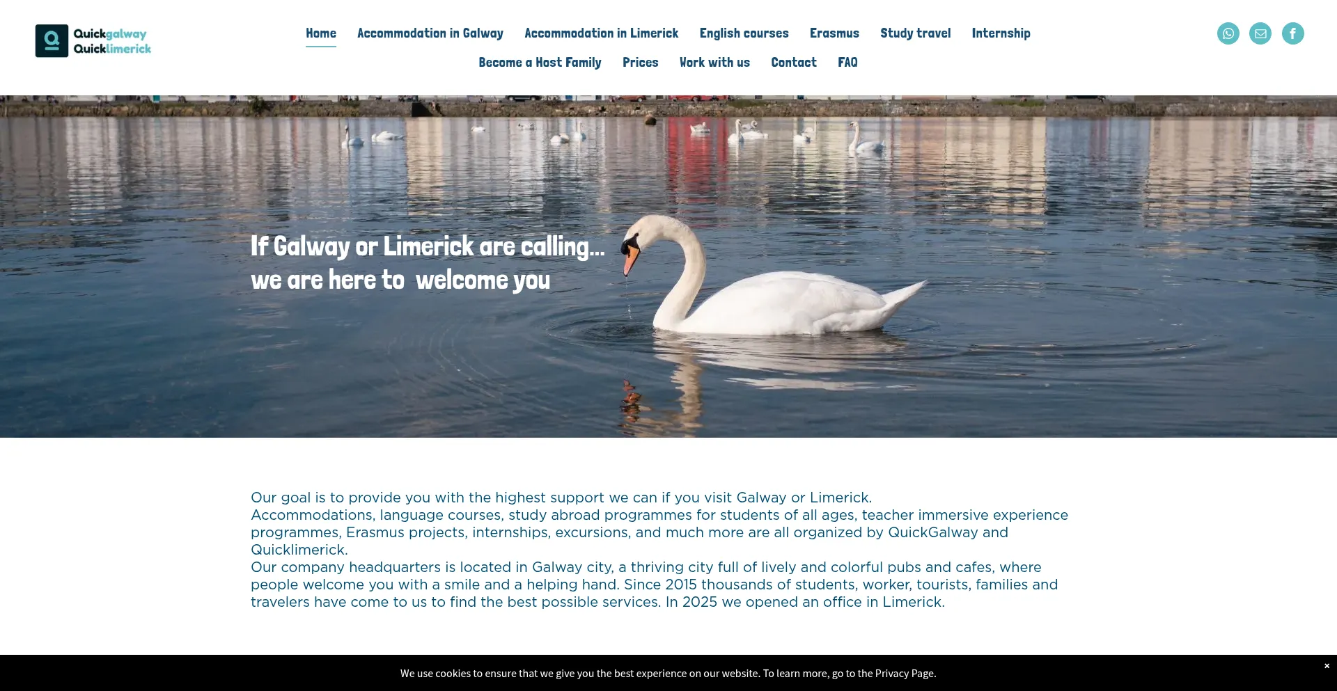 Website screenshot of Quickgalway.com