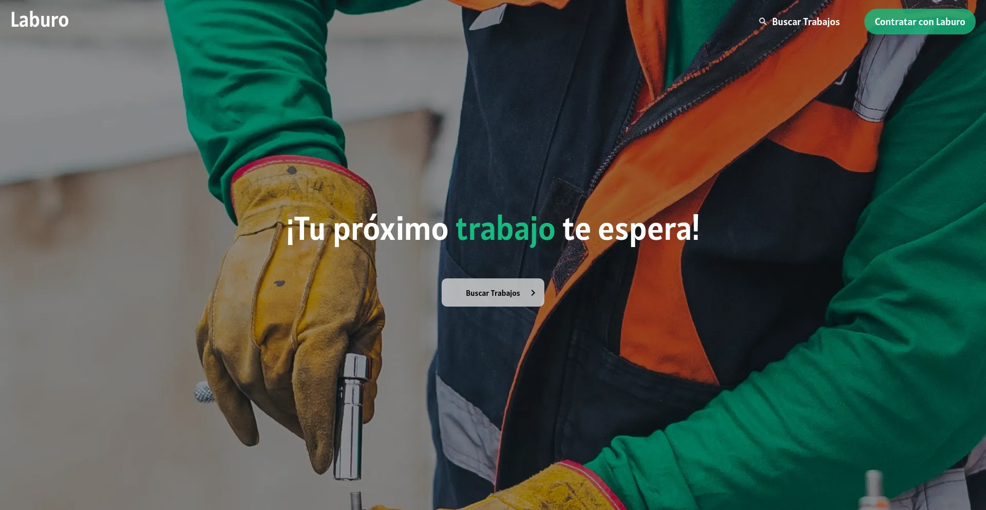 Website screenshot of Quierolaburo.com