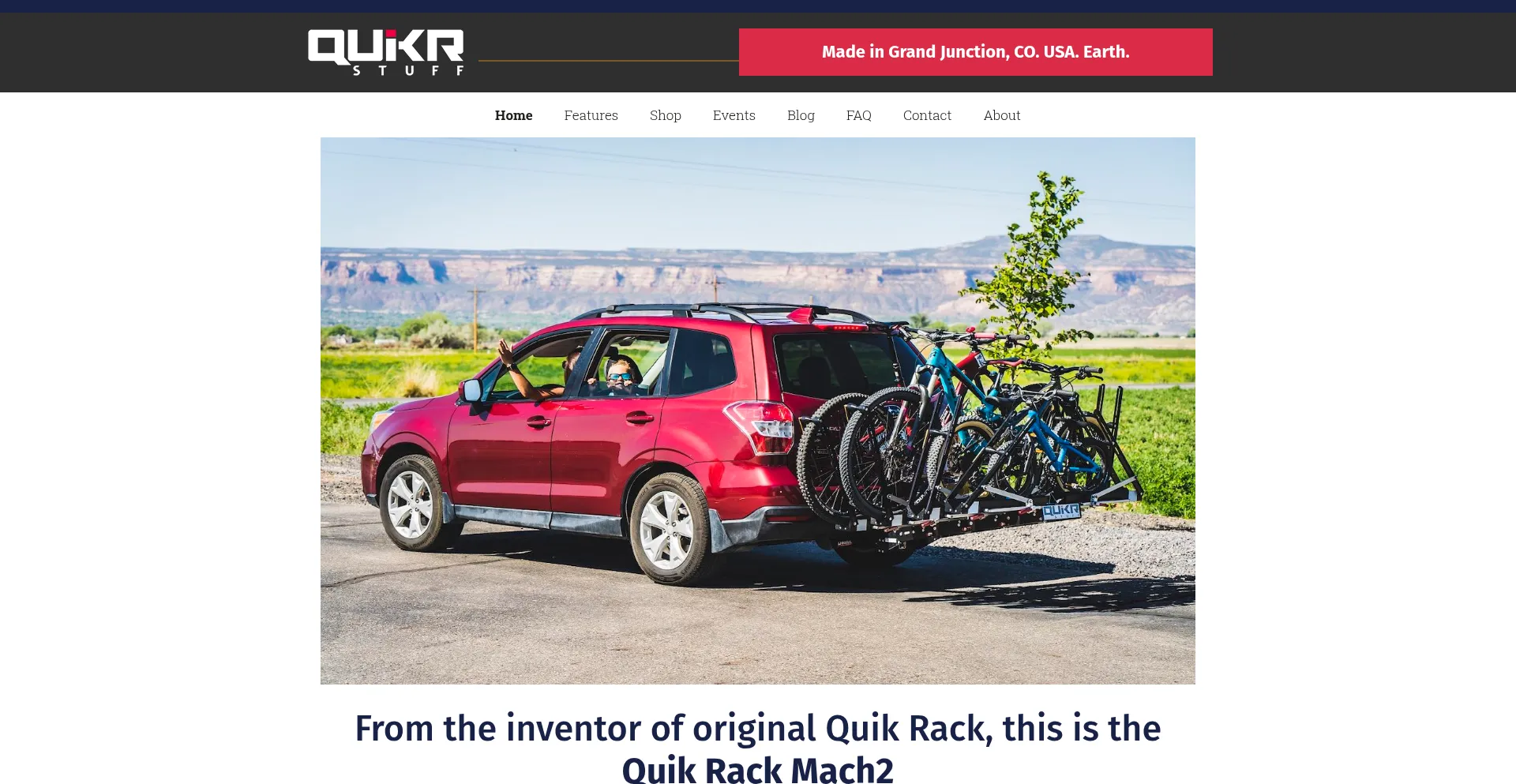 Website screenshot of Quikrstuff.com