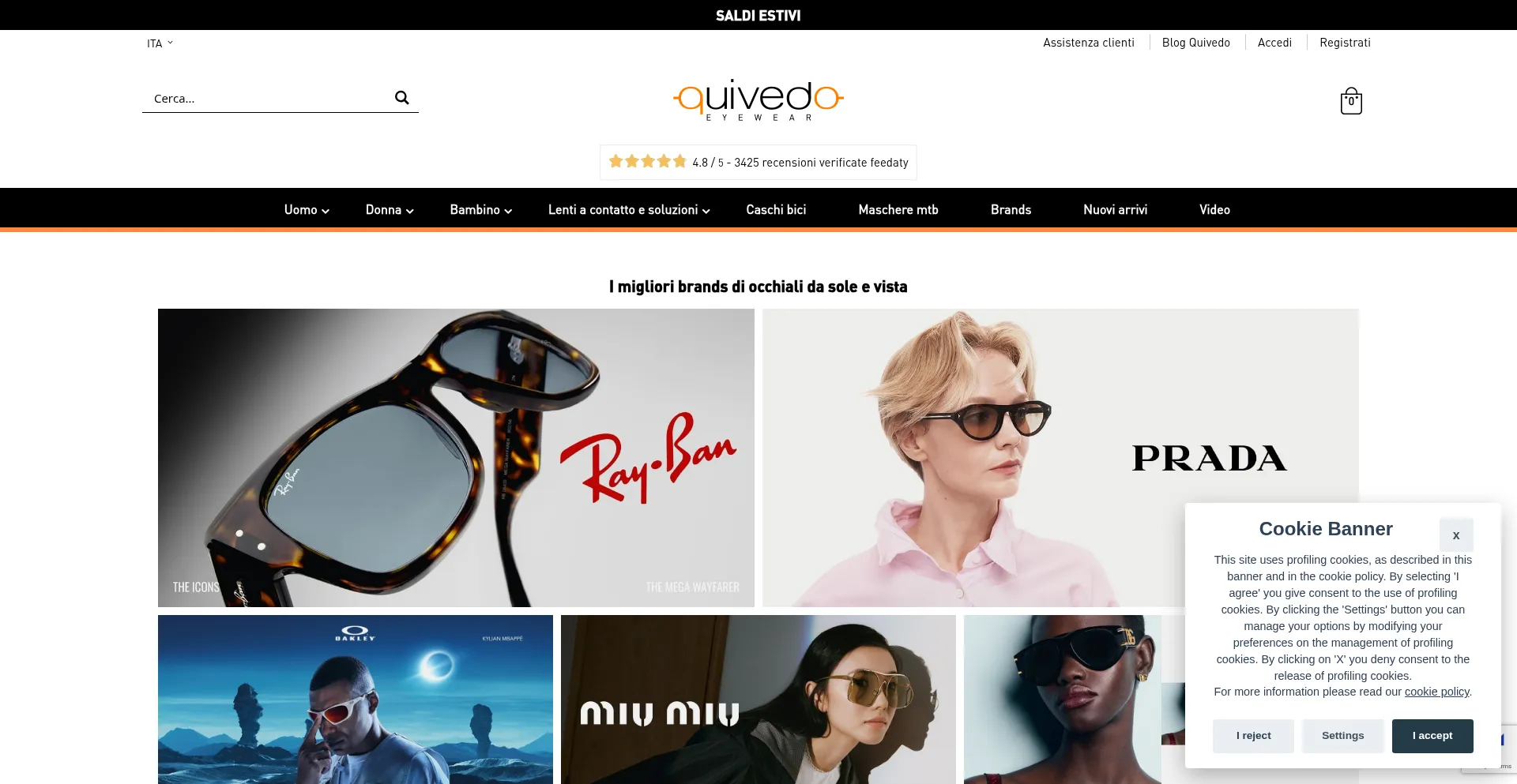 Website screenshot of Quivedo.com