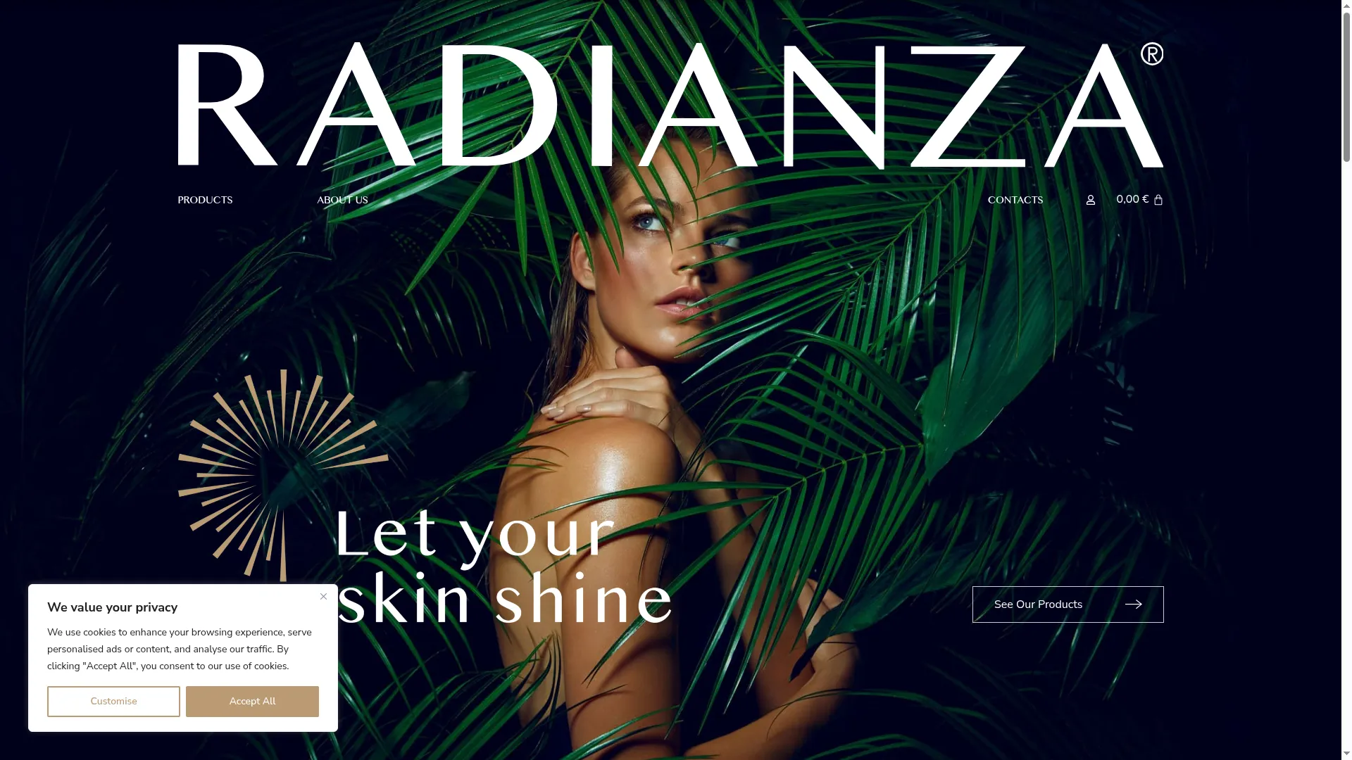 Radianzacosmetics.com