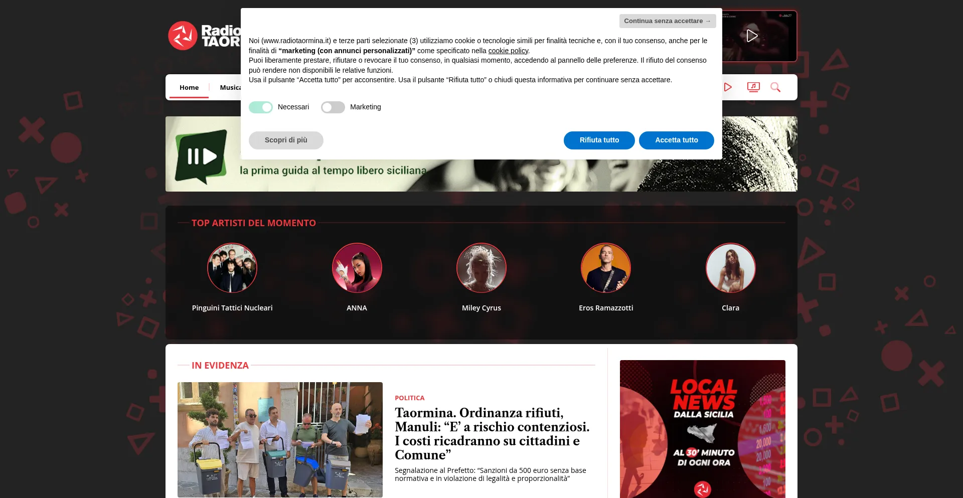 Radiotaormina.it Screenshot
