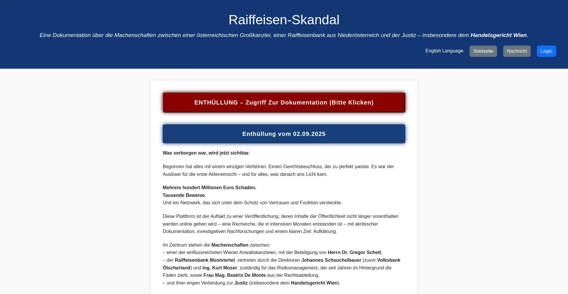 Raiffeisenskandal.com 安全可靠吗？