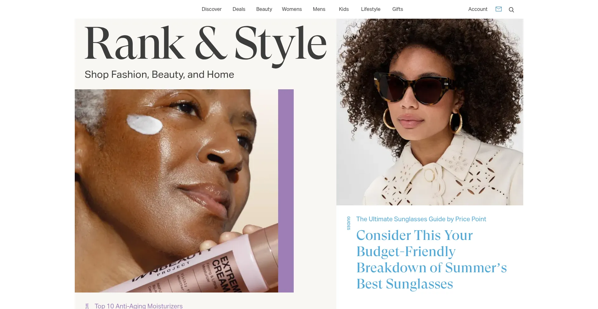 Website screenshot of Rankandstyle.com