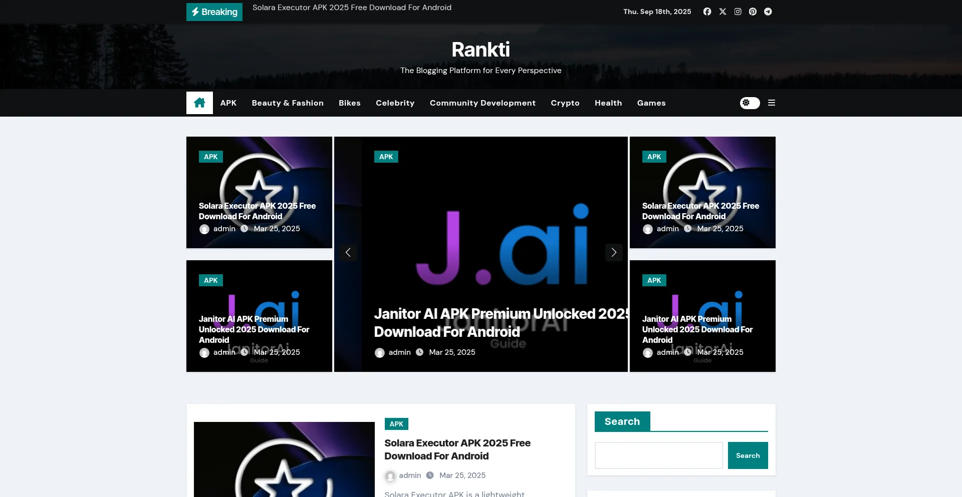 Rankti.xyz Screenshot