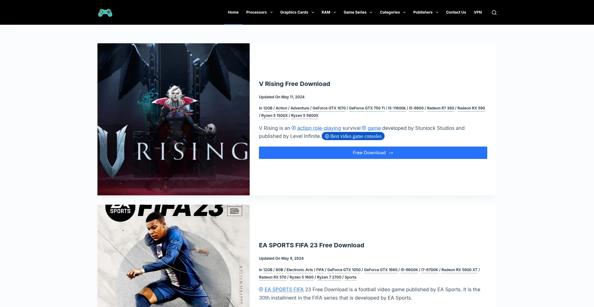 Website screenshot of Rapidrepacks.com