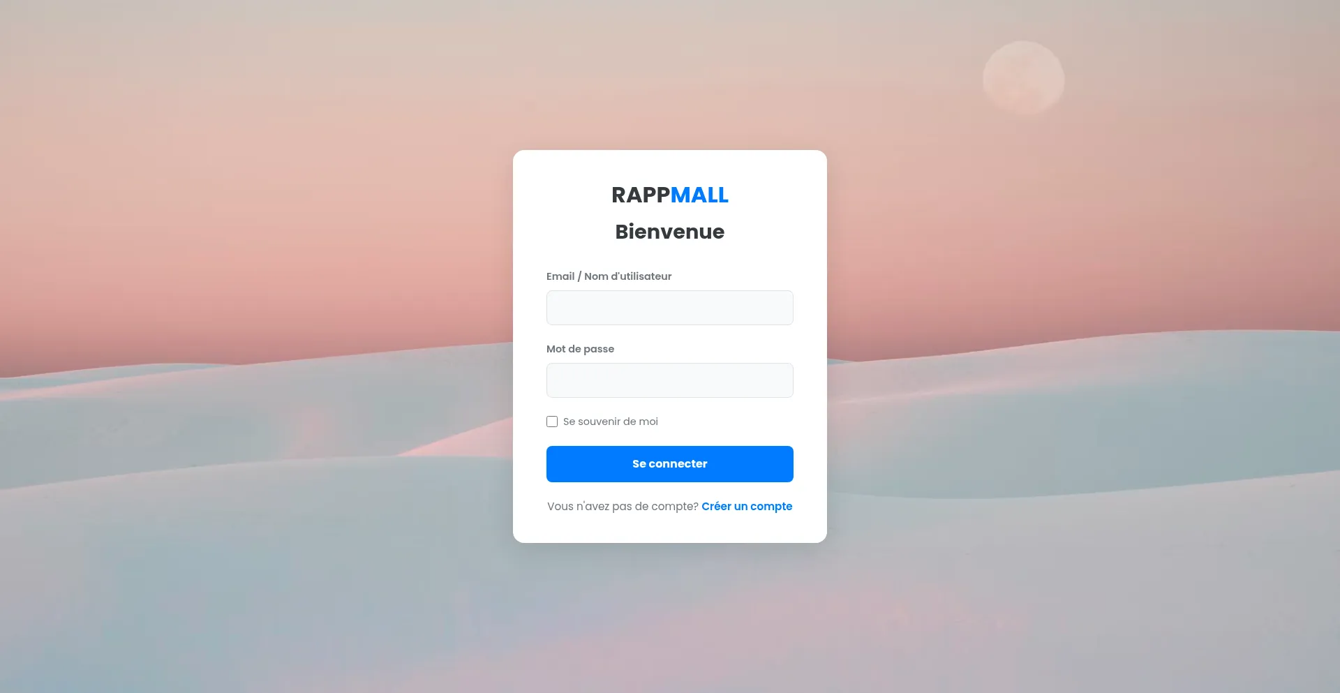 Website screenshot of Rapp-mall.com