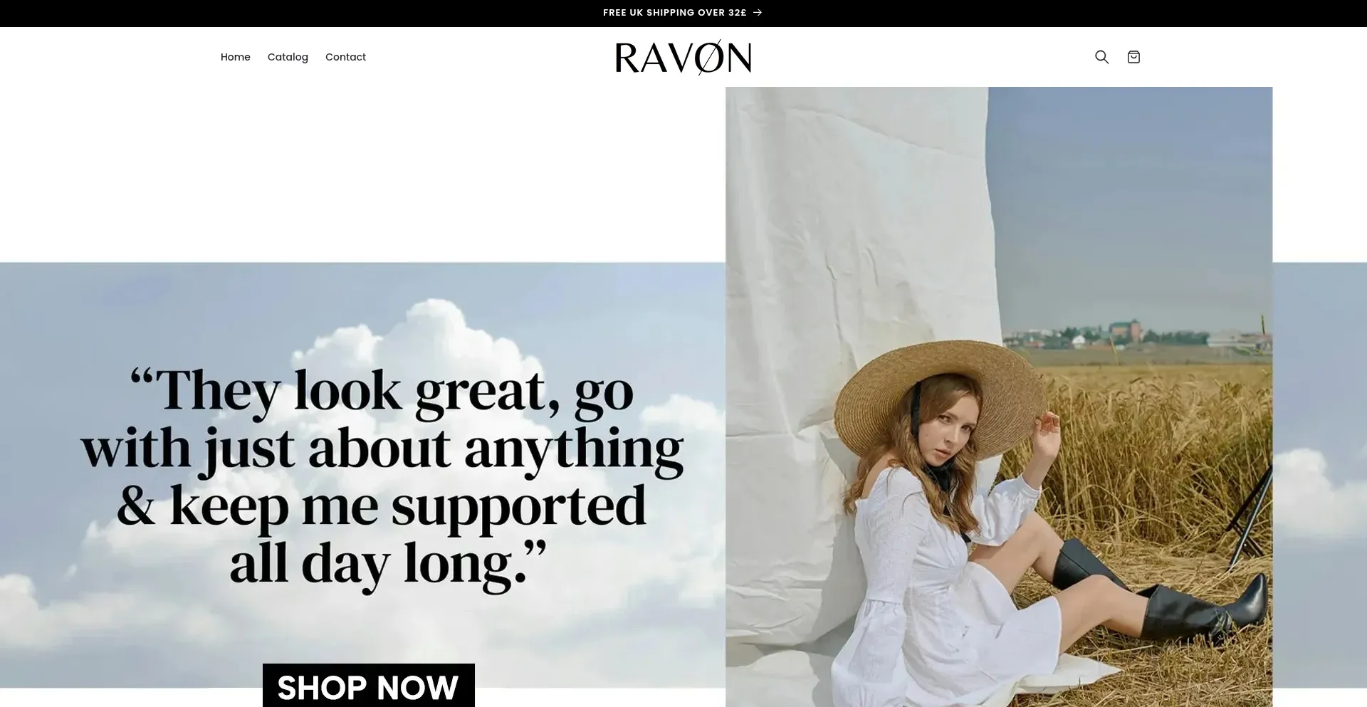 Ravonwear.com Screenshot