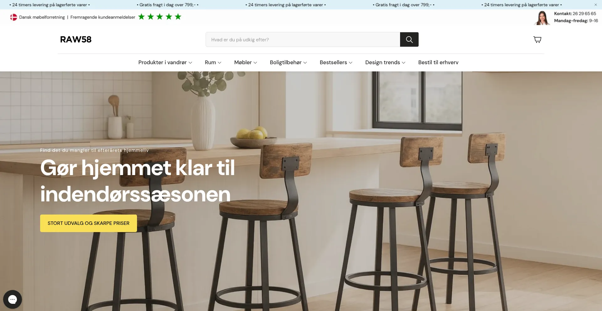 Raw58.dk Screenshot