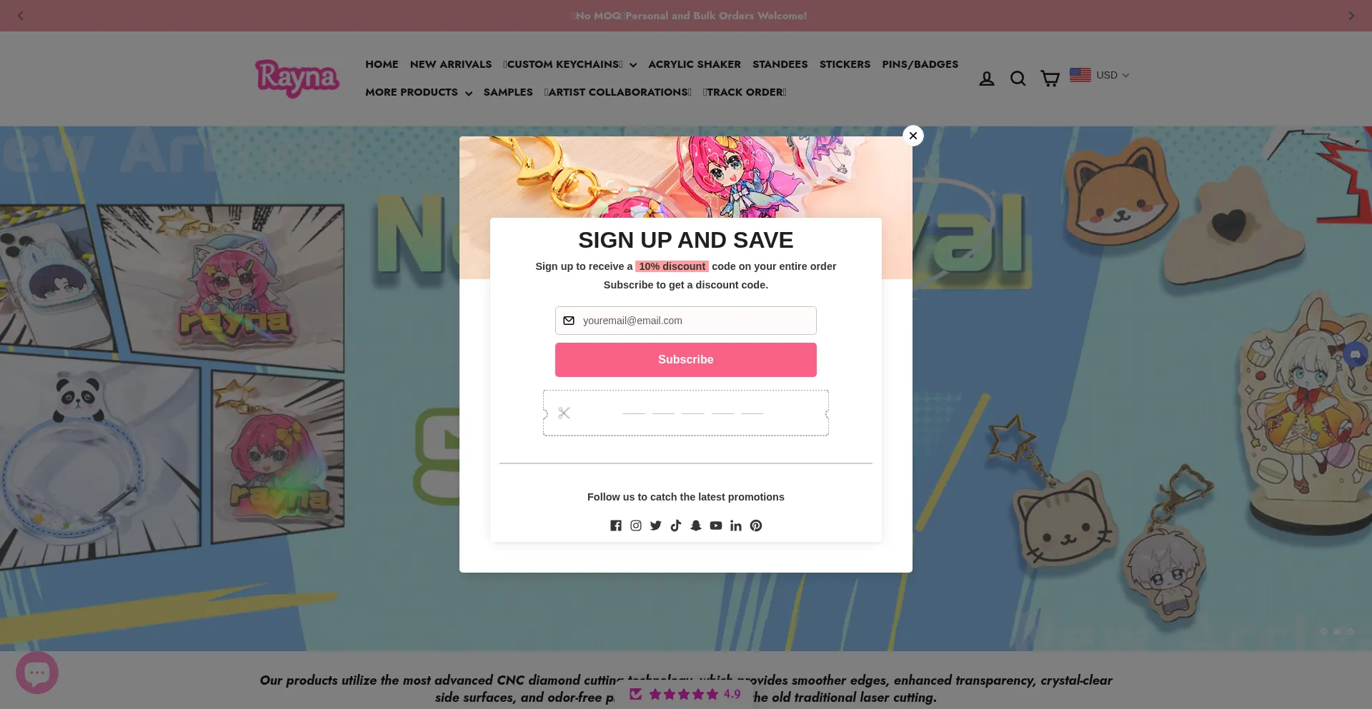 Raynacraft.com Screenshot