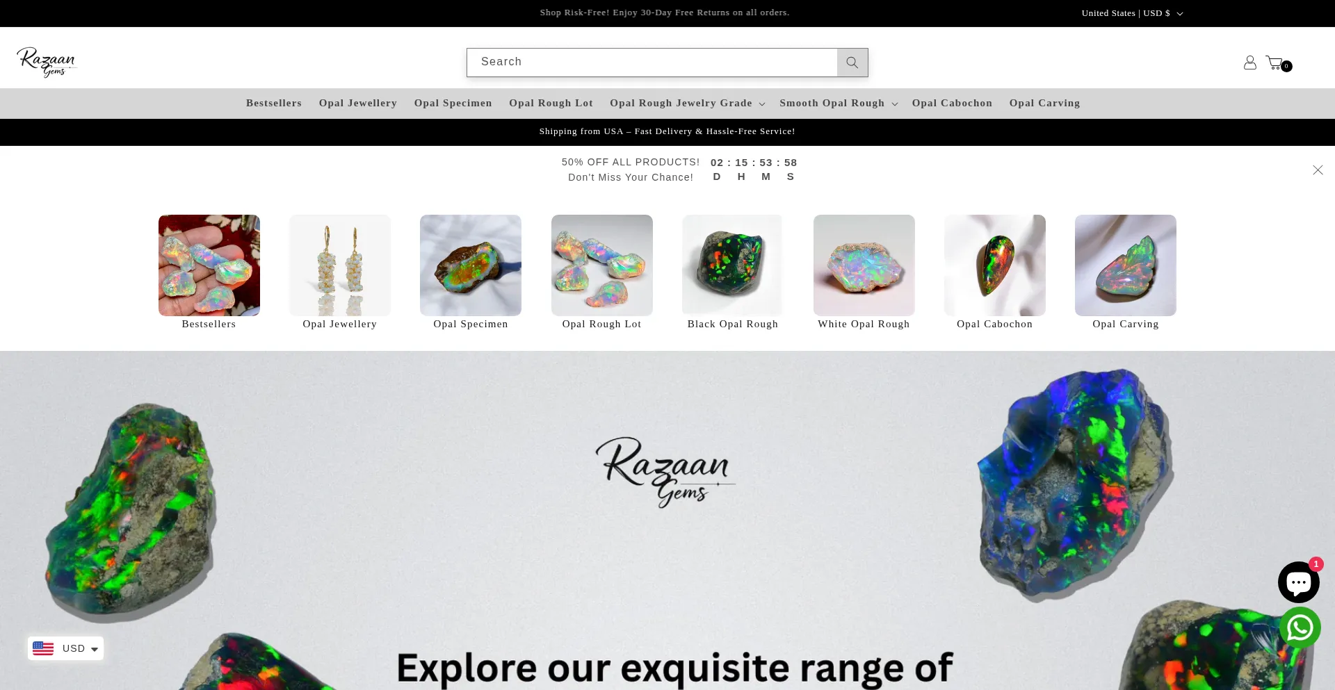 Razaangems.com Screenshot